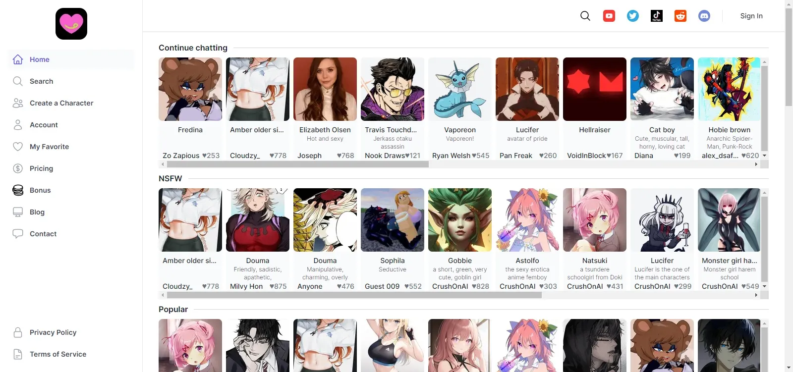 CrushOn Ai - Chat with Fav Character, No Filter & NSFW