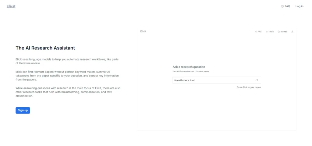 elicit ai research assistant