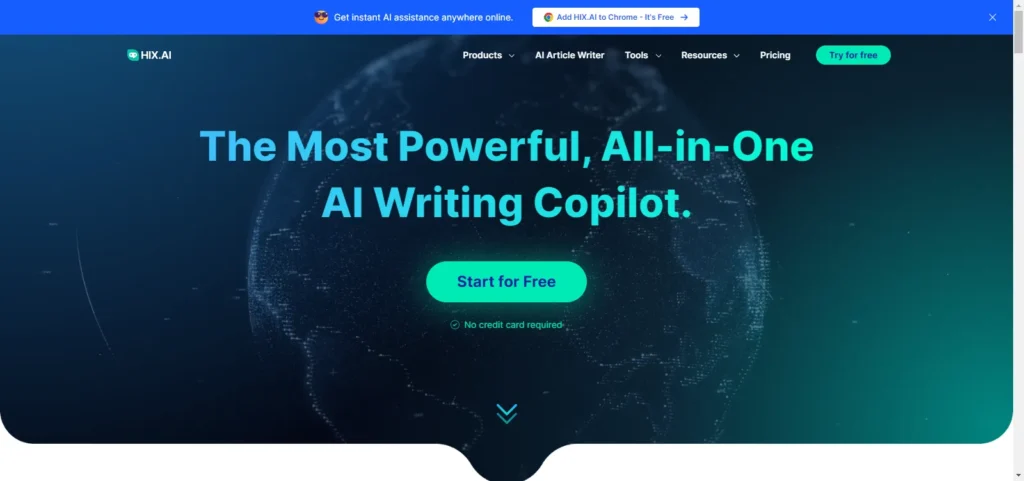 hix ai writing copilot