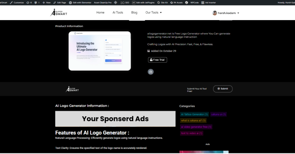submit succesfully & Advertise 4 your sponserd ads