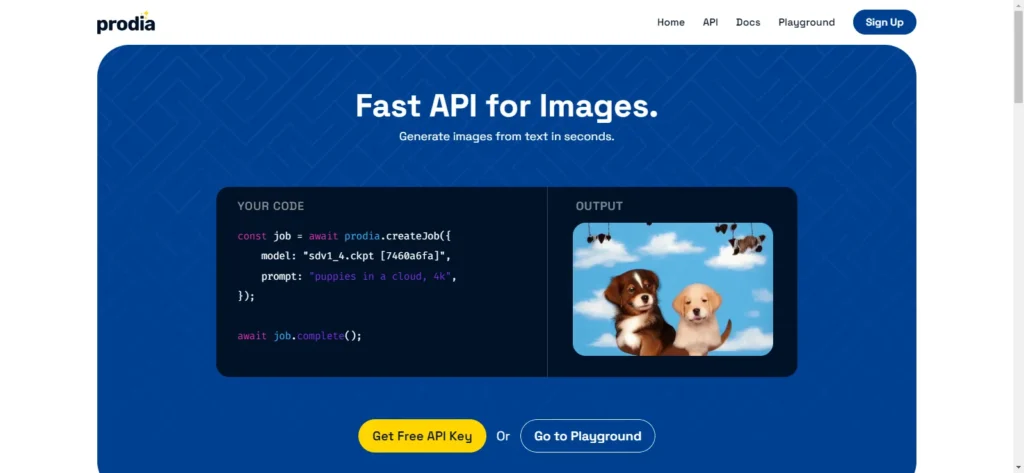 prodia ai fast and affordable image api
