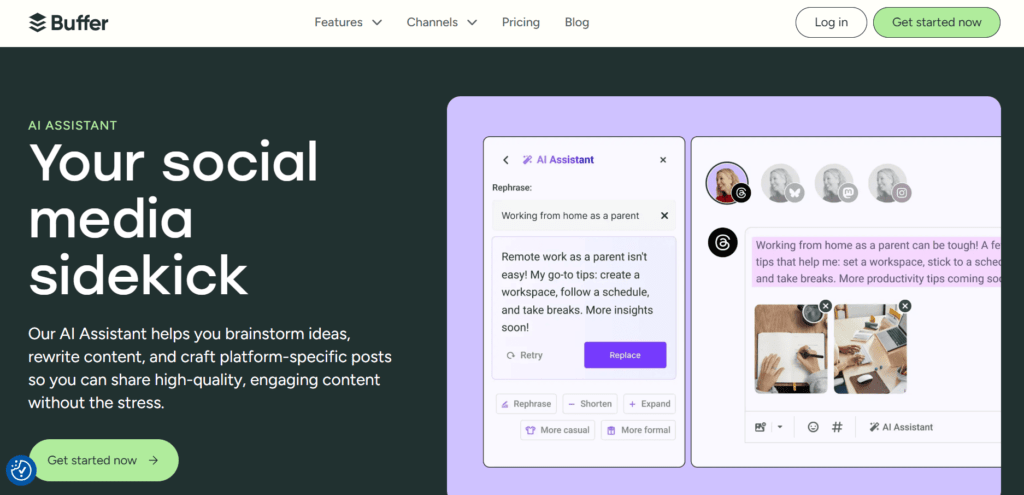 Best 8 Free AI Social Media Tools to Boost Your Online Presence 2 screenshot 2025 02 27 194822