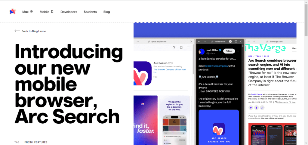 Arc Search AI search engine 1 image 26