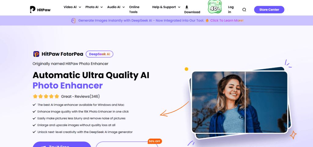 Best AI Photo Enhancer Tools in 2025: Improve Image Quality Instantly 3 screenshot 2025 03 09 135158