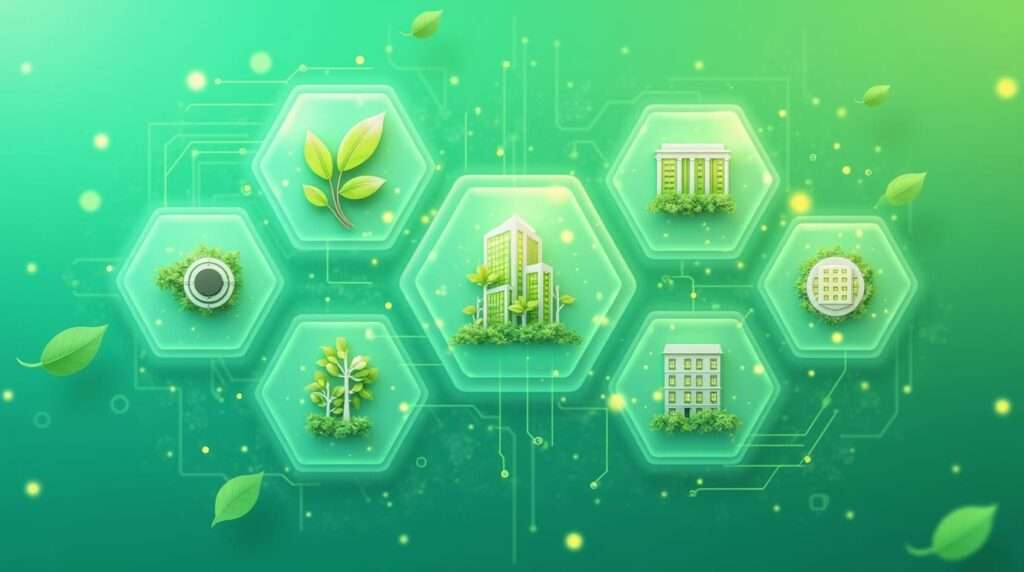 Earth-Shaking AI Twist: How Alibaba Cloud’s New Whitepaper Is Redefining Green Business 2 Flux Dev A modern clean digital illustration with green and ec 1 1 1