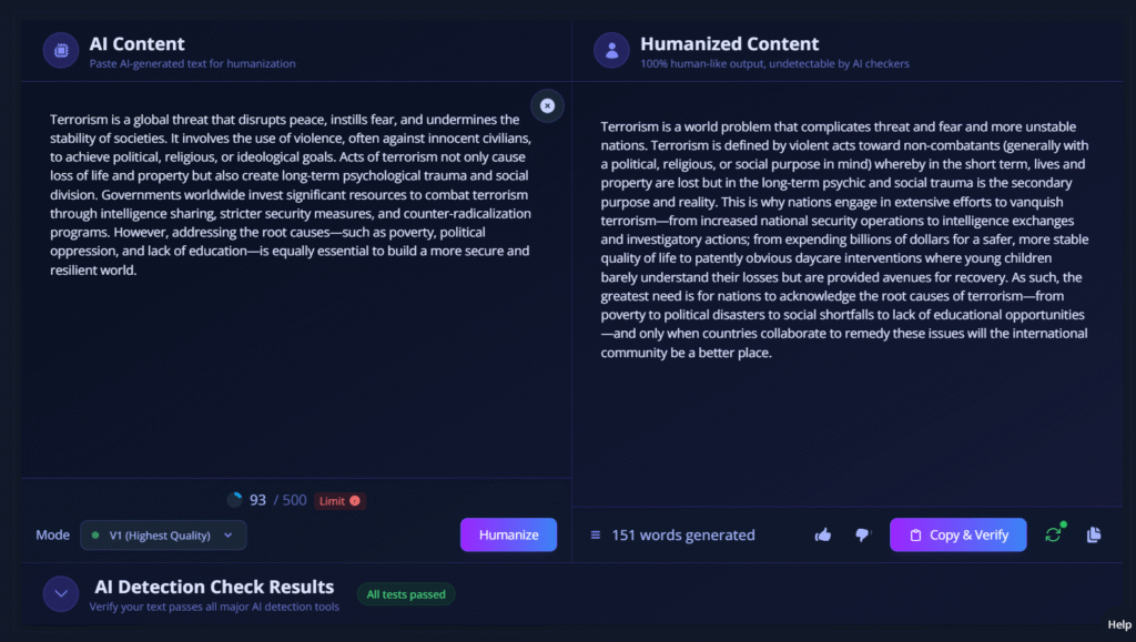 Unlock Human-Like Writing Instantly with Grubby AI’s Powerful Humanizer 2 Screenshot 2025 05 01 114905