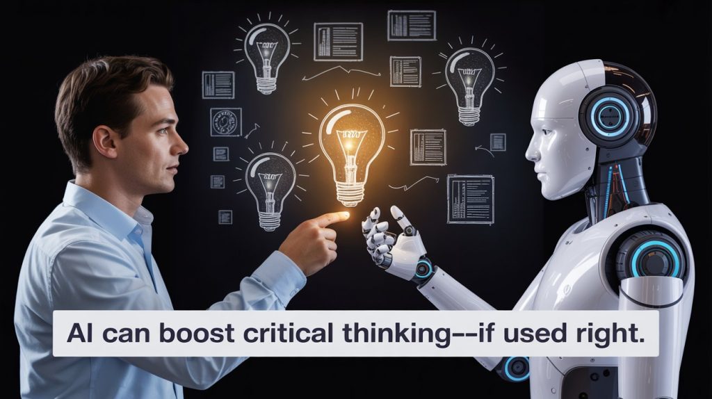 AI vs Humans: The Thinking Debate Explained 1 a positive collaborative image showing a Erw8QiuCQei75wkZL 6lLA YC499WQoQqSMMlHQk1Uk3Q