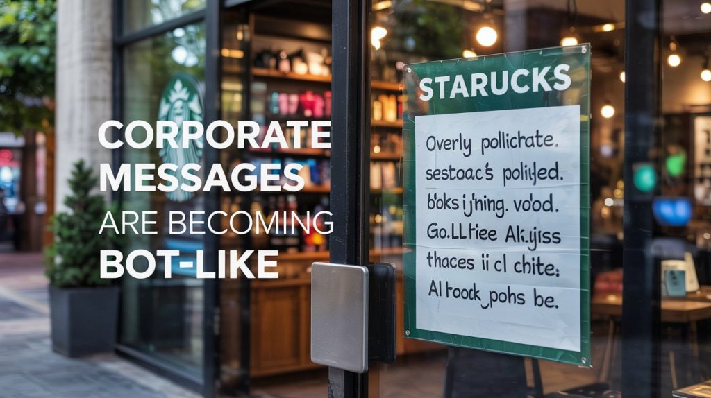 Humans Now Sound Like ChatGPT, Study Warns 1 a storefront like starbucks with a notic qHiPtM3mTqOshlpwP8T2EQ vqyxfutfTnefvS5RJI3vIA
