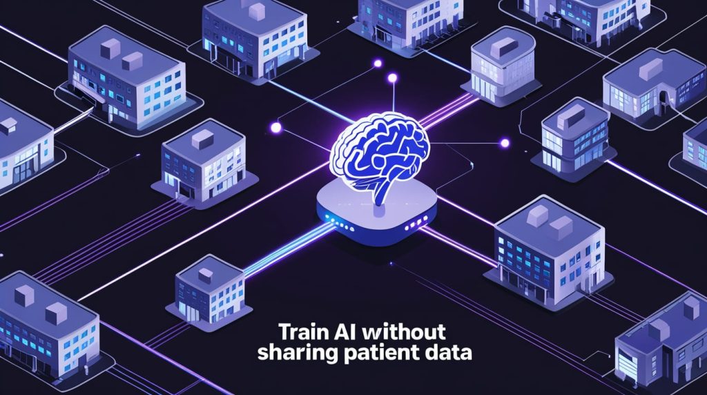 How Medical AI Is Finally Protecting Your Data 1 Phoenix 10 Create a 169 illustration showing multiple hospital 0 1