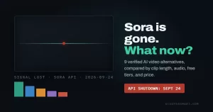 OpenAI Sora shutdown notice and the best AI video alternatives for 2026