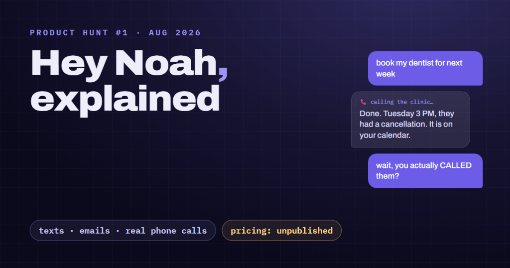 Hey Noah AI: What the Product Hunt Winner Actually Does