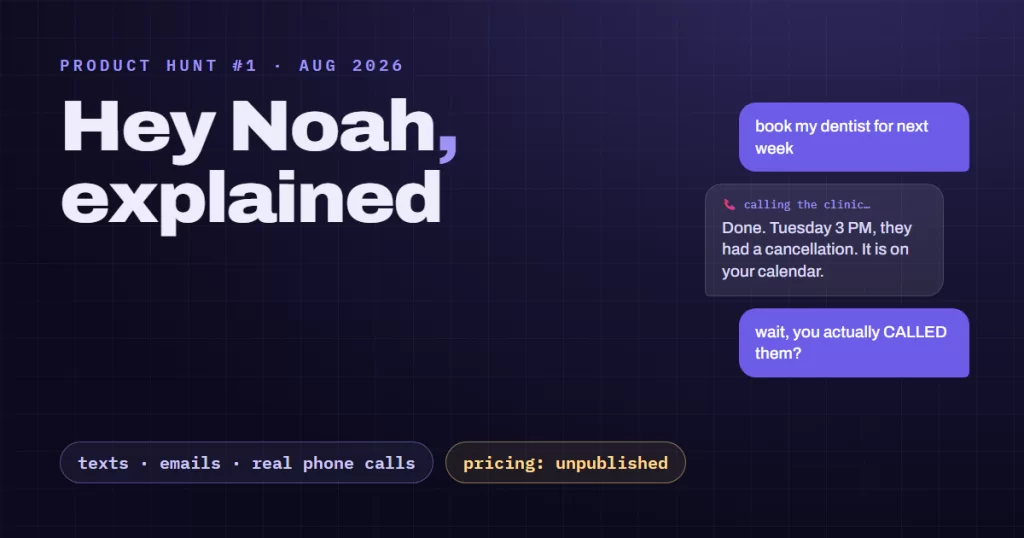 Hey Noah AI: What the Product Hunt Winner Actually Does