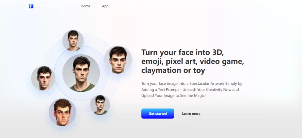 face to many screen